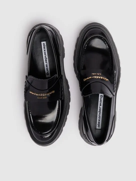 Alexander Wang   45mm Carter Lug patent leather loafers 