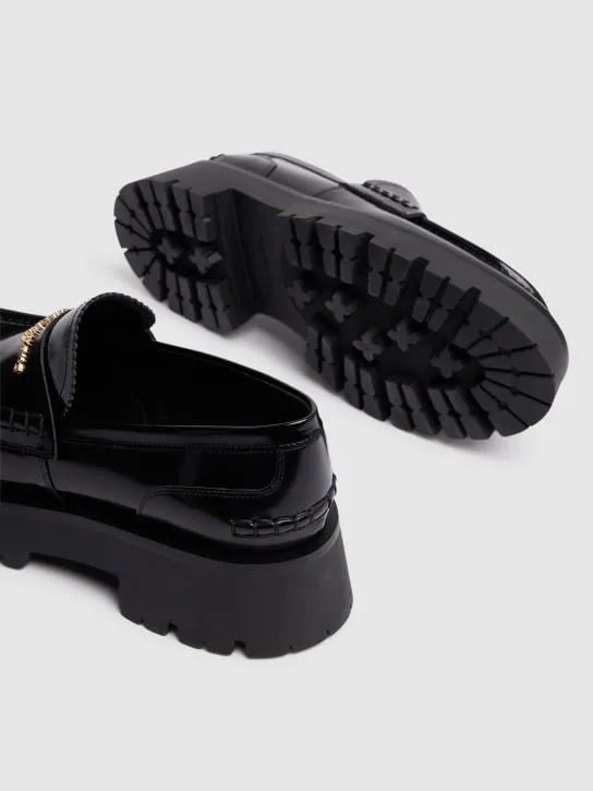 Alexander Wang   45mm Carter Lug patent leather loafers 