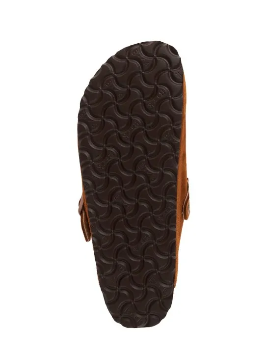 BIRKENSTOCK   Boston shearling &amp; suede loafers 