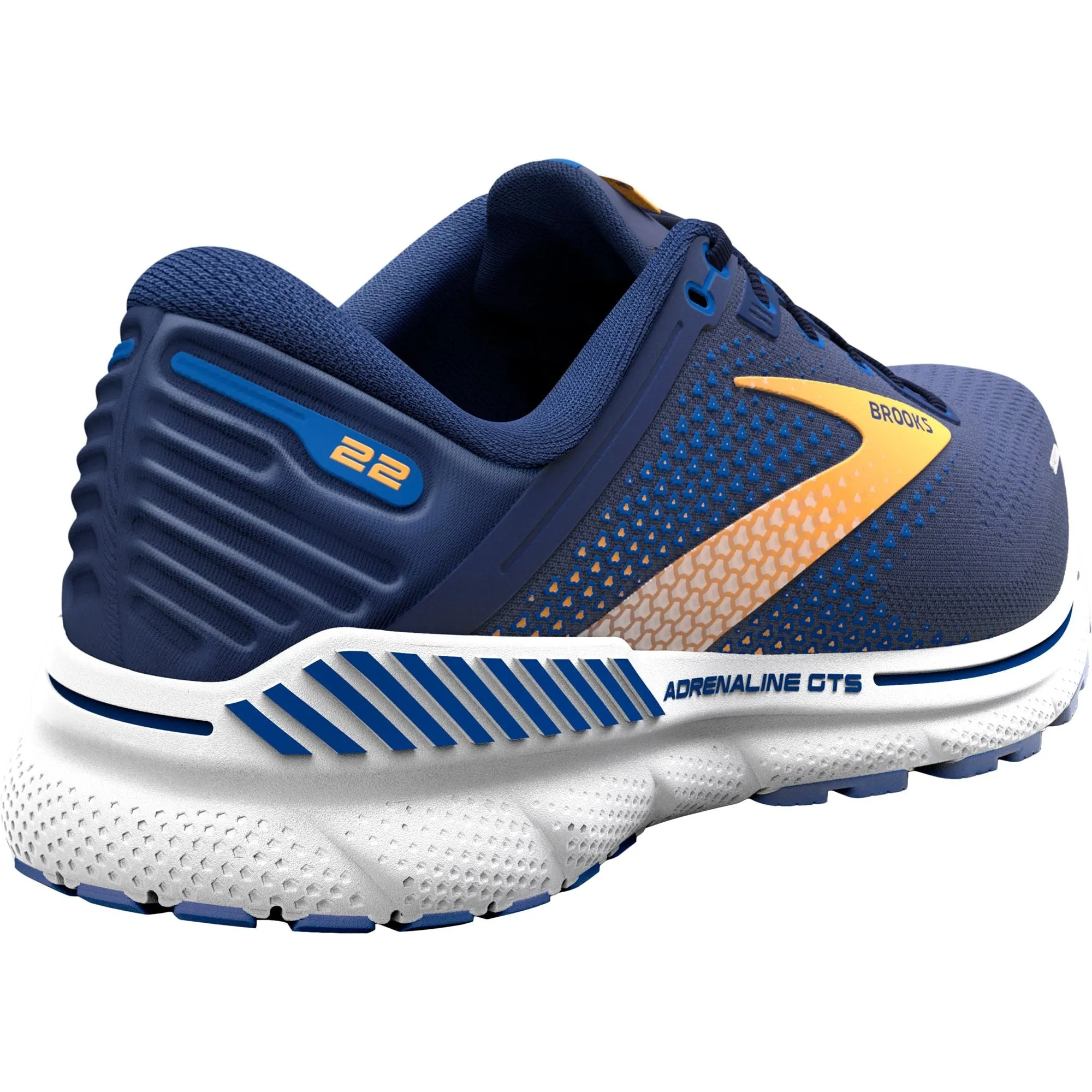 Brooks Adrenaline GTS 22 WIDE FIT Mens Running Shoes - Blue