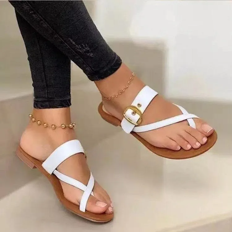 Flip Flops Clip Toe Flat Sandals Summer