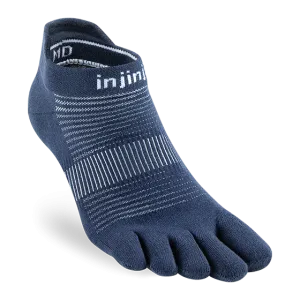 Lightweight No Show Toe Socks in Navy