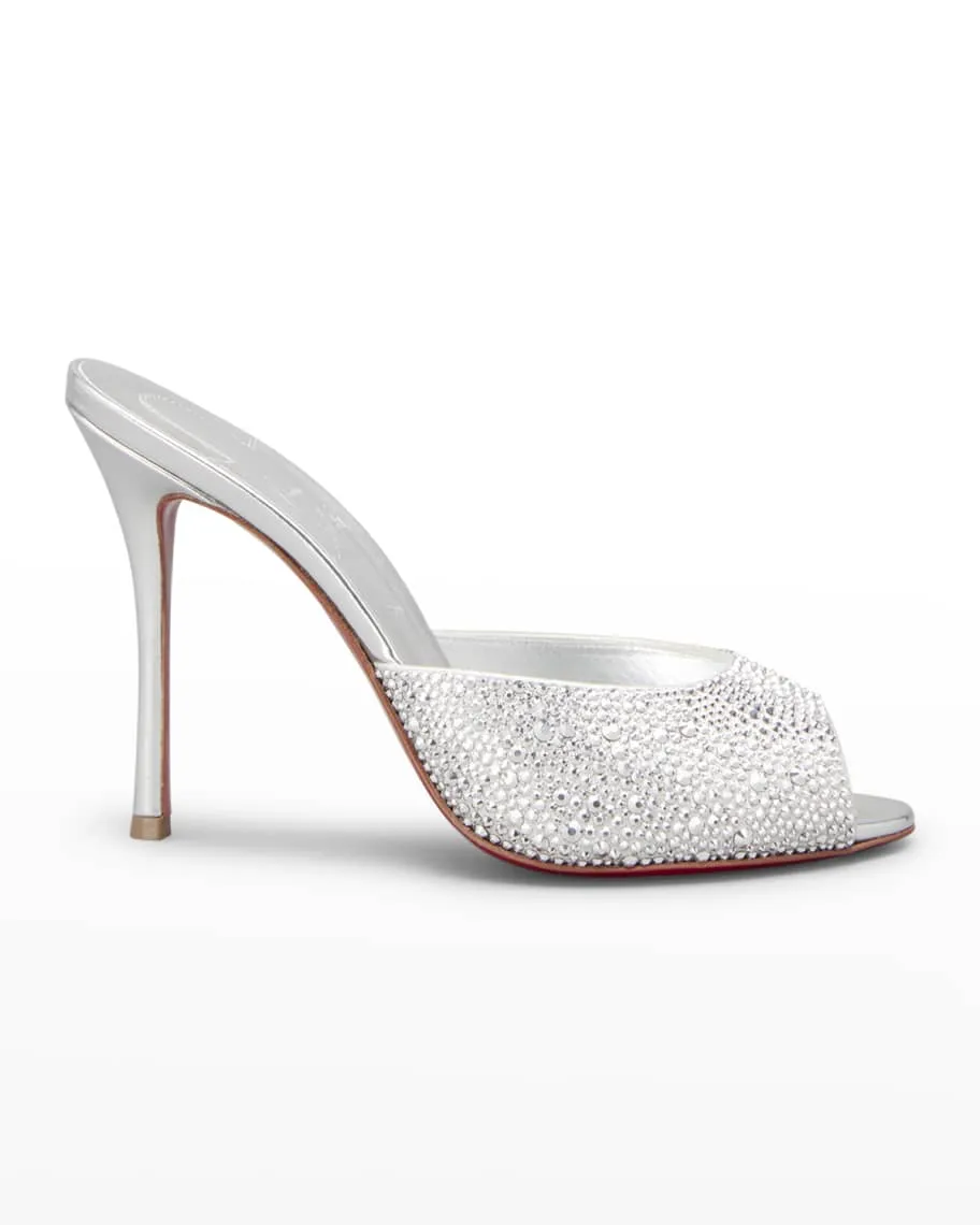 Me Dolly Strass slides with red sole Christian Louboutin