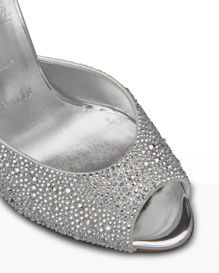 Me Dolly Strass slides with red sole Christian Louboutin