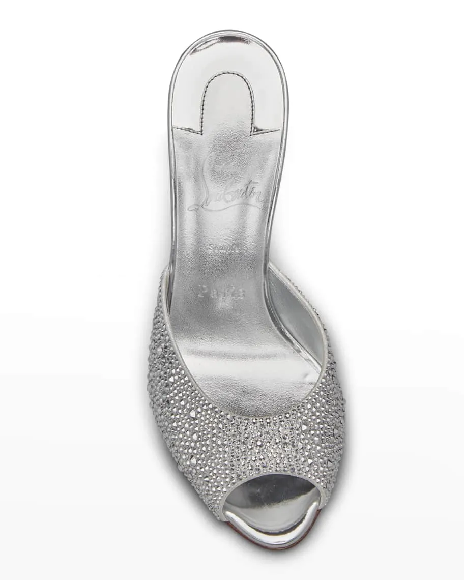 Me Dolly Strass slides with red sole Christian Louboutin