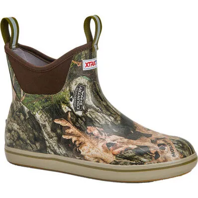 MEN'S 6" ANKLE DECK BOOT - MOSSY OAK CAMO