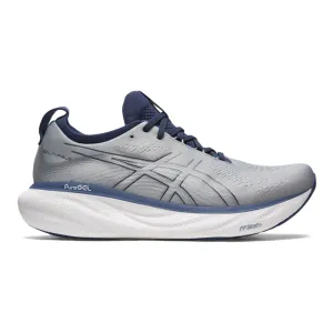 Men's Asics Gel-Nimbus 25, Sheet Rock/Indigo Blue, 6 D Medium
