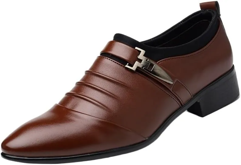 Men's Loafers Breathable Soft Slip on Light-Weight Work for Gentleman Casual Shoes