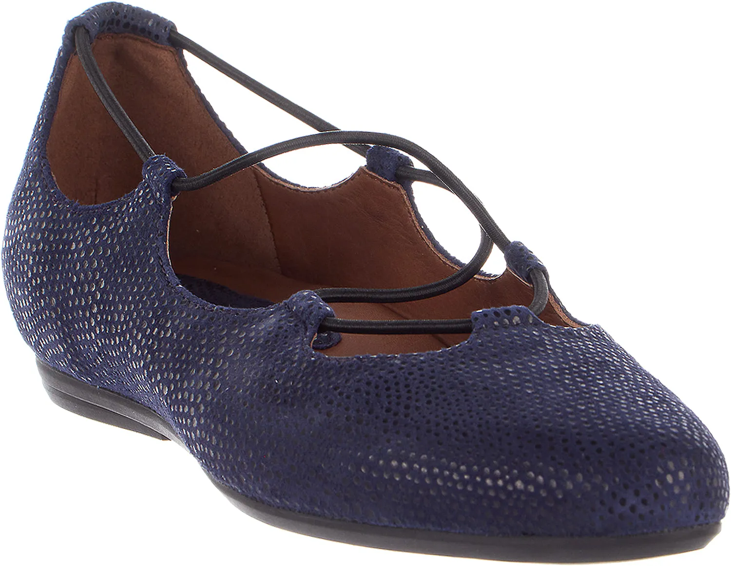Women's Earthies Essen Navy Printed Suede