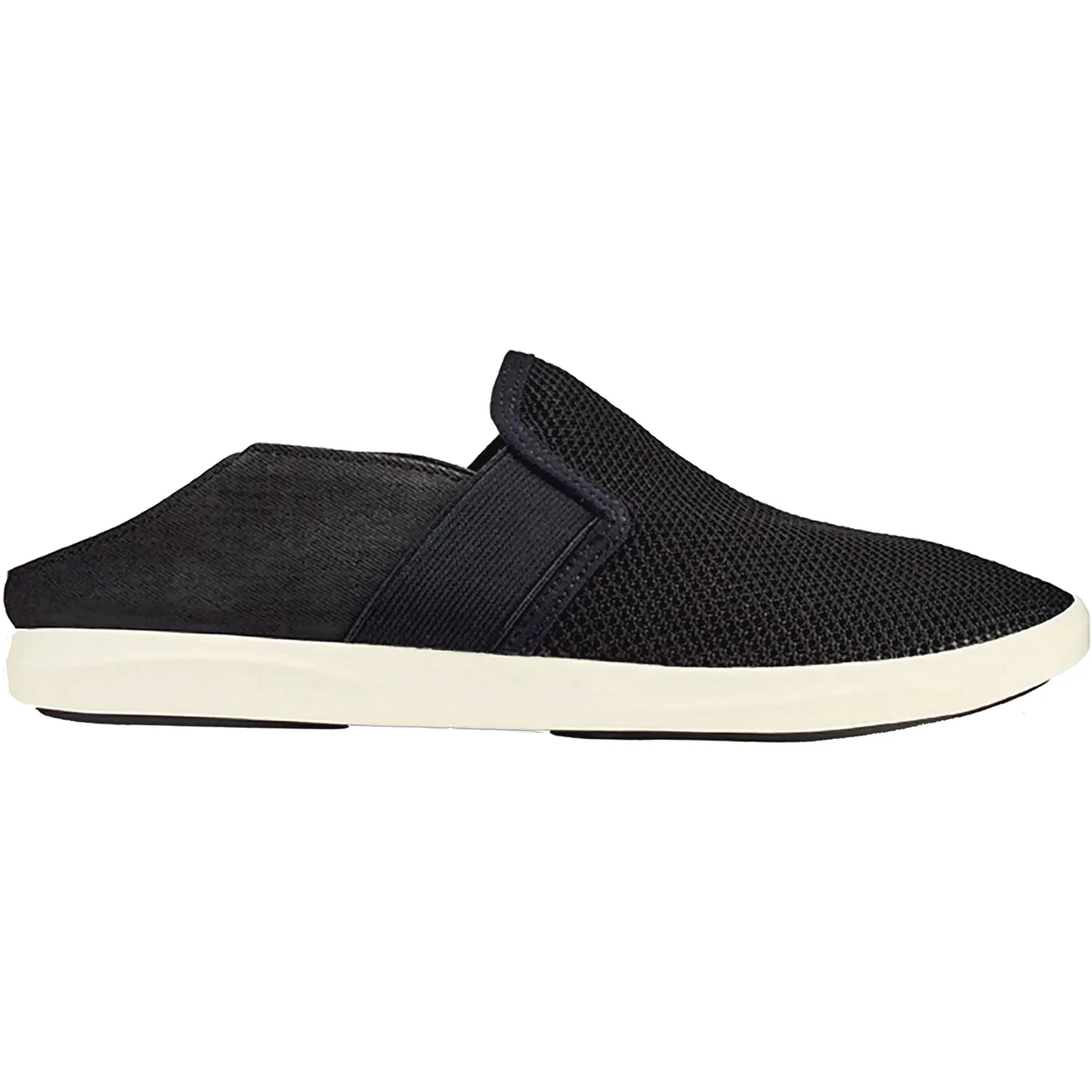 Women's OluKai Hale'Iwa Black Knit Mesh