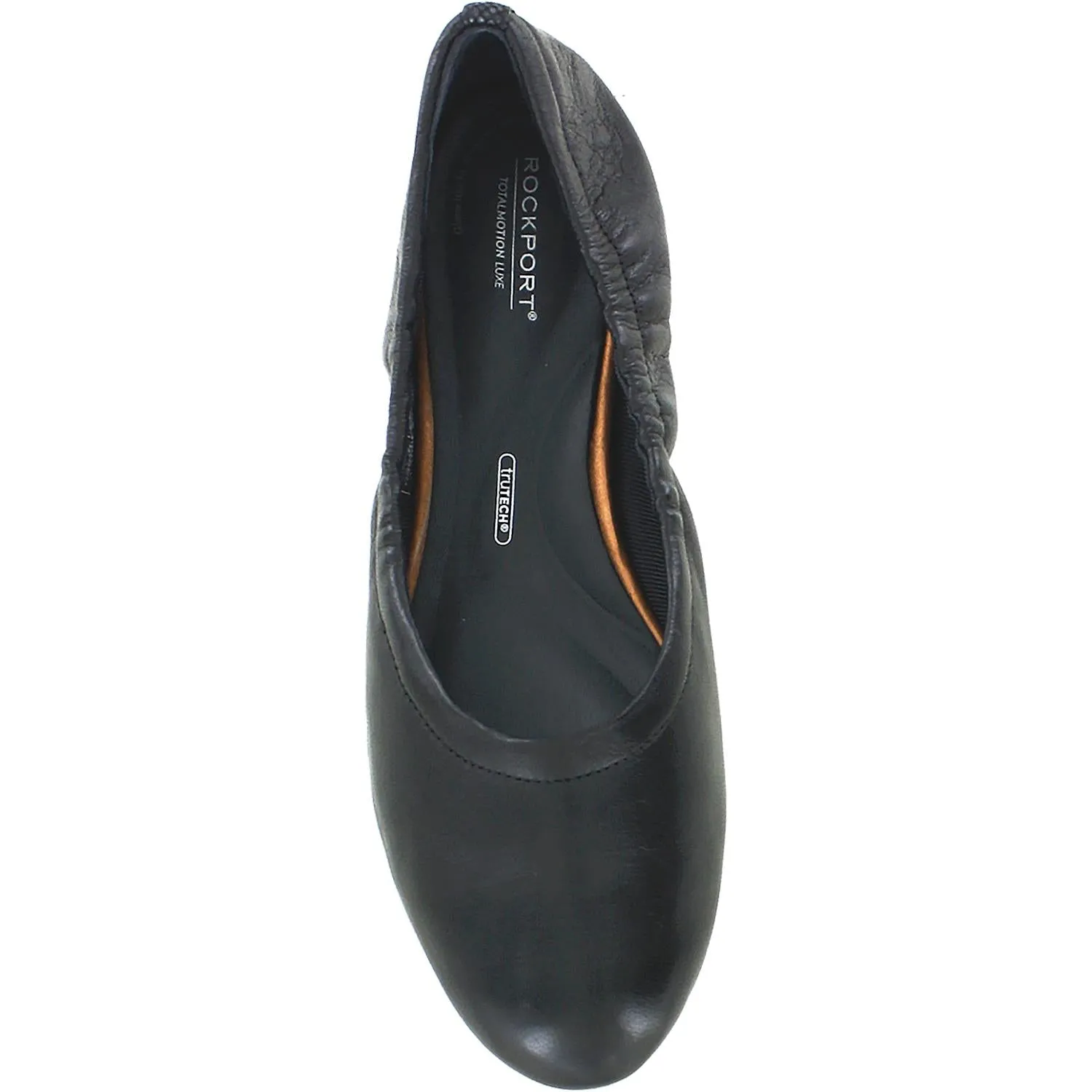 Women's Rockport Total Motion Ruch Slip-On Black Leather