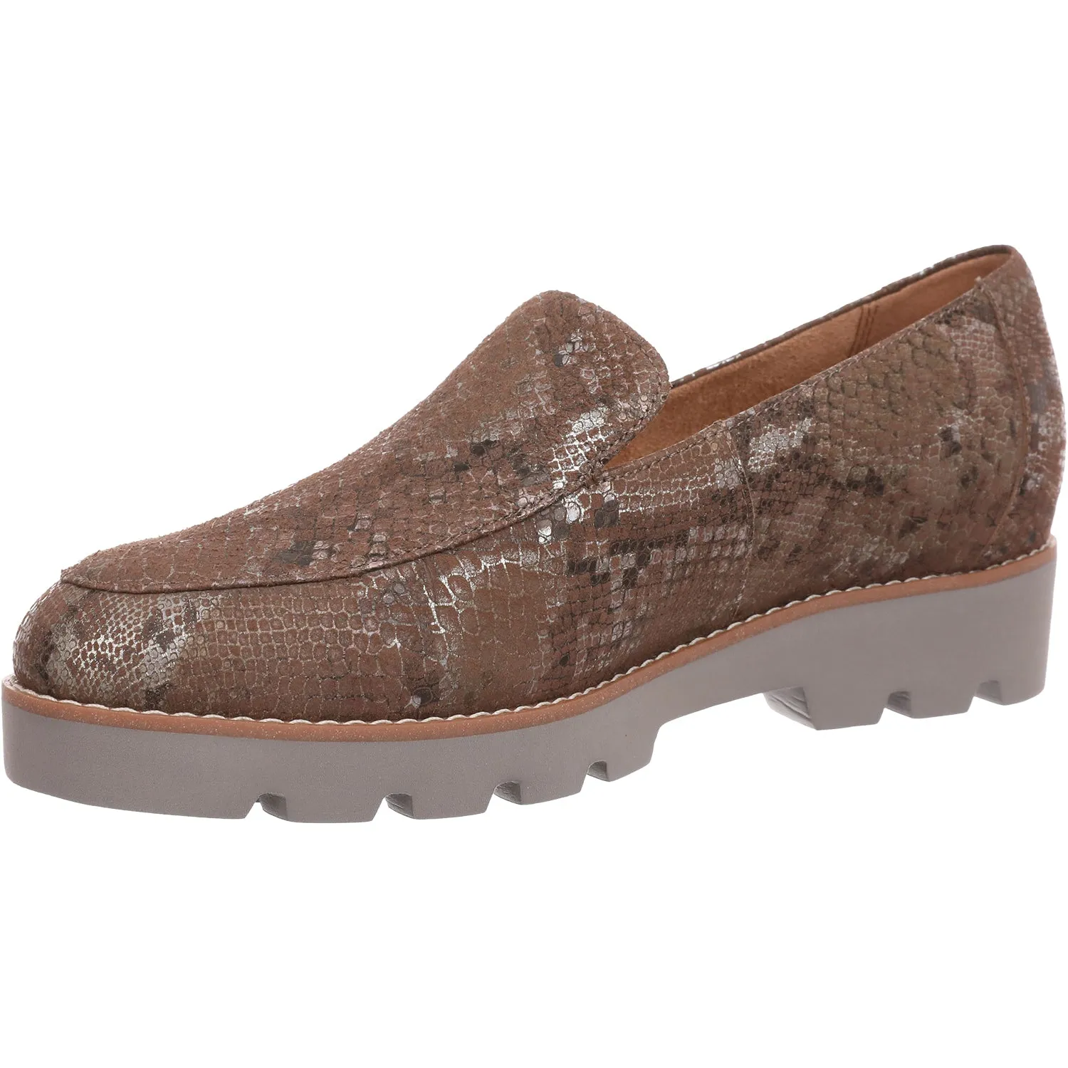 Women's Vionic Kensley Brown Metallic Snake Leather